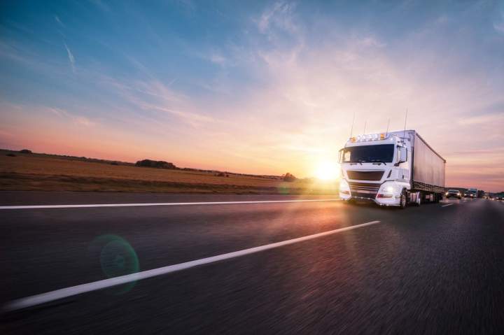 Camion de transport Québec 